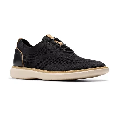 Clarks Mens Brantin Knit Oxford Shoes
