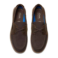 Clarks Mens Flexway Tie Boat Shoes