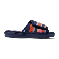 Dearfoams Mickey Terry Adjustable Slide Womens Slip-On Slippers