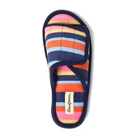 Dearfoams Mickey Terry Adjustable Slide Womens Slip-On Slippers