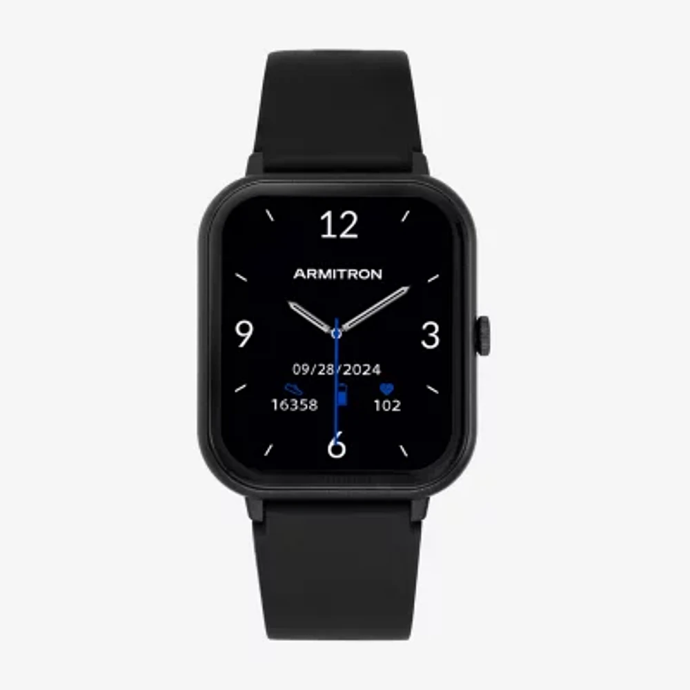 Armitron Connect Unisex Adult Chronograph Black Smart Watch 42-1017dgbk