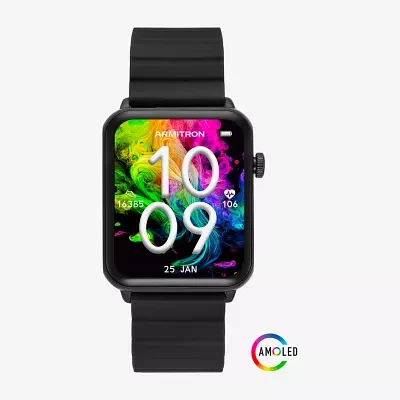 Armitron Connect Unisex Adult Chronograph Black Smart Watch 42-1020bkbk