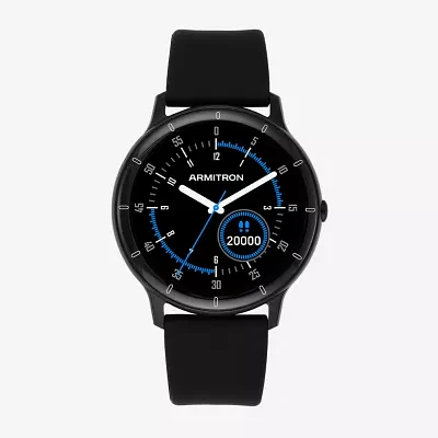 Armitron Connect Unisex Adult Chronograph Black Smart Watch 42-1021bkbk