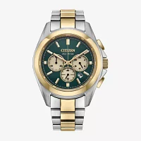 Citizen Mens Chronograph Two Tone Stainless Steel Bracelet Watch Ca4684-54x