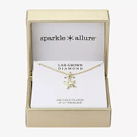 Sparkle Allure Starfish Diamond 14K Gold Over Brass 16 Inch Cable Pendant Necklace