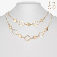Liz Claiborne Multi Strand & Drop Earring Womens Hypoallergenic 2-pc. Jewelry Set