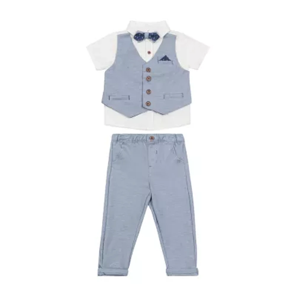 Little Lad Baby Boys 3-pc. Pant Set