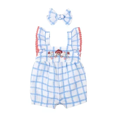Baby Essentials Girls 2-pc. Sleeveless Romper