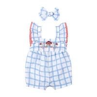 Baby Essentials Girls 2-pc. Sleeveless Romper