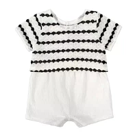 Baby Essentials Girls 2-pc. Short Sleeve Romper