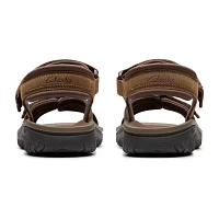 Clarks Mens Wesley Shore Adjustable Strap Flat Sandals