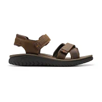 Clarks Mens Wesley Shore Adjustable Strap Flat Sandals