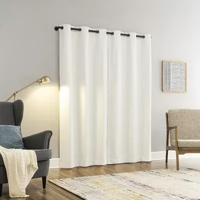 Sun Zero Aldwin Grommet Top Energy Saving 100% Blackout Single Curtain Panels