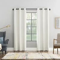 Sun Zero Aldwin Grommet Top Energy Saving 100% Blackout Single Curtain Panels