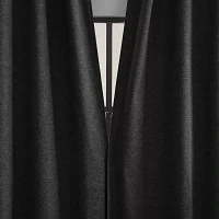 Sun Zero Treviso Back Tab Energy Saving 100% Blackout Single Curtain Panels