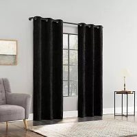 Sun Zero Isidora Grommet Top Energy Saving 100% Blackout Single Curtain Panels