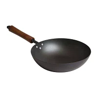 Joyce Chen Classic Series Pre-Seasoned Carbon Steel 9.5" Stir Fry Pan