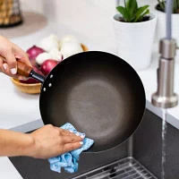 Joyce Chen Classic Series Pre-Seasoned Carbon Steel 9.5" Stir Fry Pan