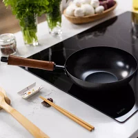Joyce Chen Classic Series Carbon Steel Ceramic 9.5" Stir Fry Pan