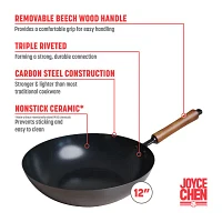 Joyce Chen Classic Series Carbon Steel Ceramic 12" Stir Fry Pan