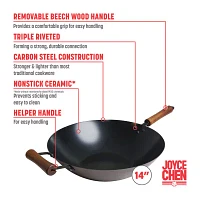 Joyce Chen Classic Series Carbon Steel Ceramic 14" Wok