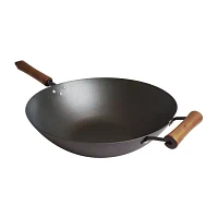 Joyce Chen Classic Series Pre-Seasoned Carbon Steel 14" Stir Fry Pan