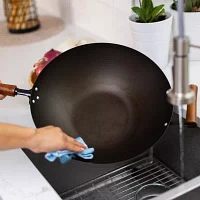 Joyce Chen Classic Series Pre-Seasoned Carbon Steel 14" Stir Fry Pan