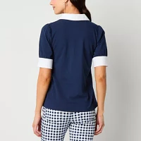 St. John's Bay Womens Short Sleeve T-Shirt