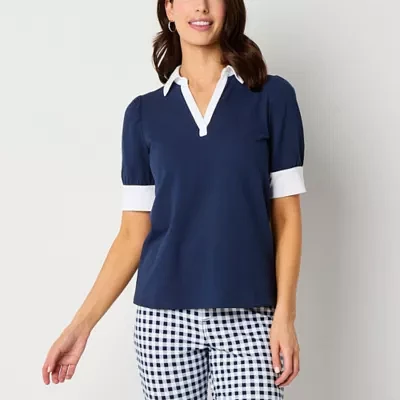 St. John's Bay Womens Short Sleeve T-Shirt