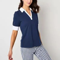St. John's Bay Womens Short Sleeve T-Shirt
