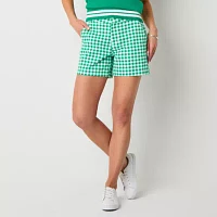 St. John's Bay Womens Mid Rise Chino Short