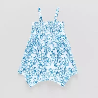 Okie Dokie Toddler & Little Girls Sleeveless Handkerchief Dress