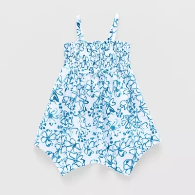 Okie Dokie Toddler & Little Girls Sleeveless Handkerchief Dress
