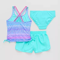 ZeroXposur Big Girls Ombre 3pc Tankini Set