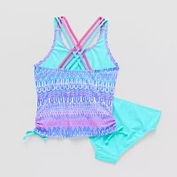 ZeroXposur Big Girls Ombre 3pc Tankini Set