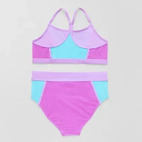 ZeroXposur Big Girls Ombre Metallic 3pc Bikini Set