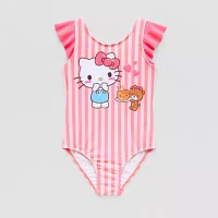 Toddler Girls Hello Kitty One Piece Swimsuit