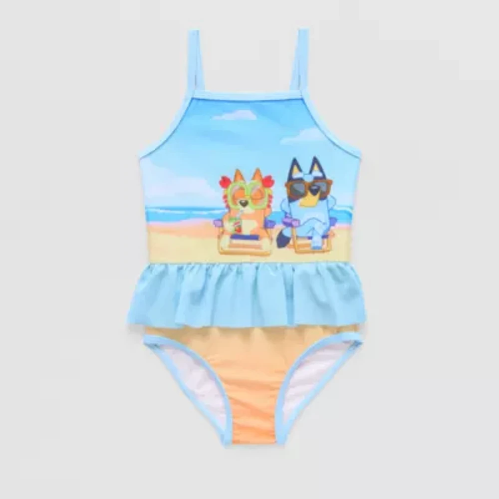 Toddler Girls Bluey One Piece Swimsuit