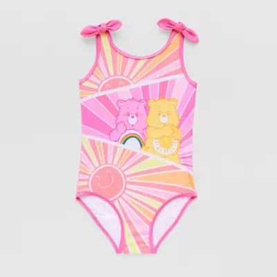 Little Girls Care Bears One Piece Swimsuit