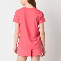 Xersion Womens Cotton Crew Neck Short Sleeve T-Shirt