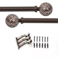 Deco Window Glory Mosaic 1 Adjustable Curtain Rod