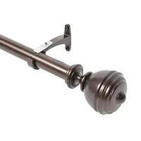 Deco Window Oval Urn 1 Adjustable Curtain Rod