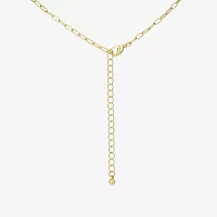 Bijoux Bar Delicates Gold Tone 18 Inch Cable Heart Pendant Necklace