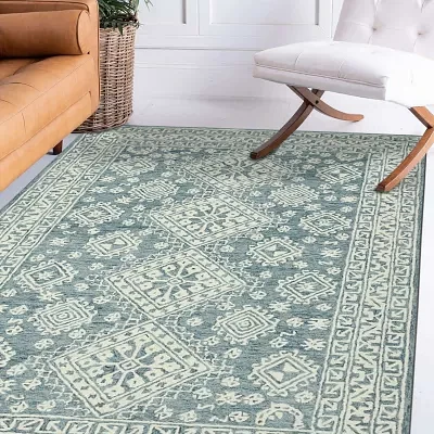 Boston 2 Geometric Hand Tufted Indoor Rectangular Accent Rug