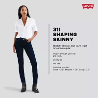 Levi's - Misses Short Shaping Stretch Fabric Womens Mid Rise 311 Slim Fit Skinny Fit Jean