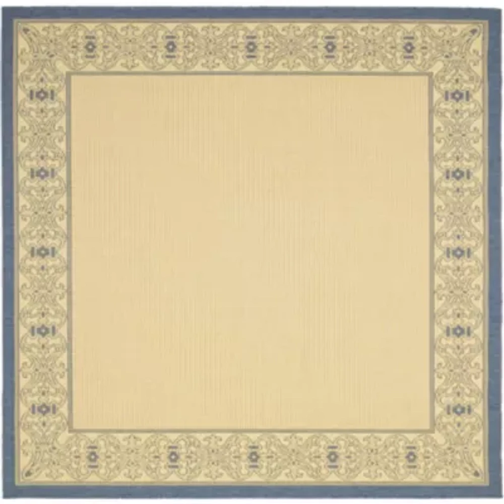 Courtyard Tribal Indoor/Outdoor Square Rugs