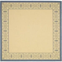 Courtyard Tribal Indoor/Outdoor Square Rugs