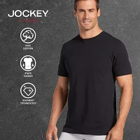 Jockey Classics Mens 3 Pack Short Sleeve Crew Neck T-Shirt