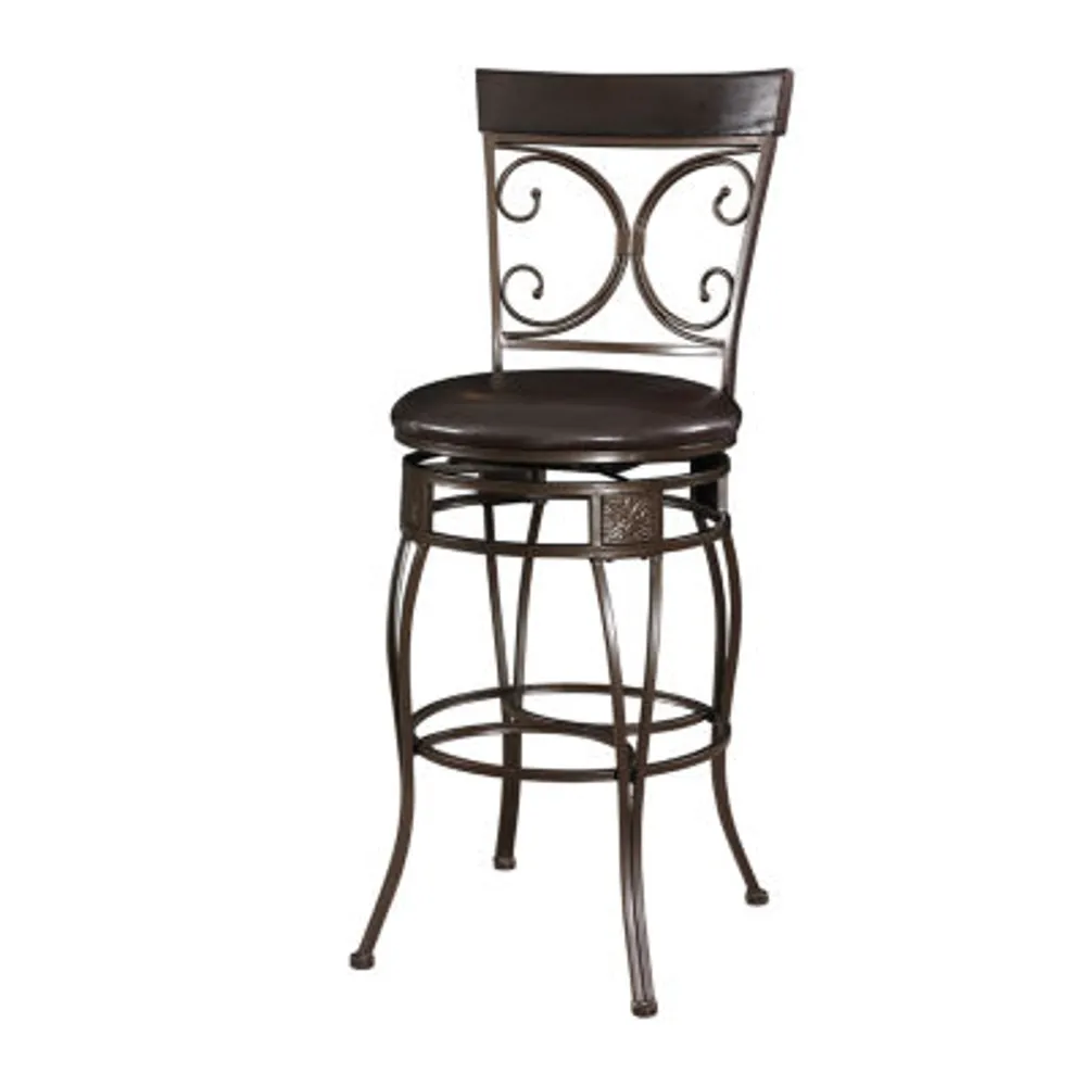 Big and Tall Back to Back Scroll Bar Stool