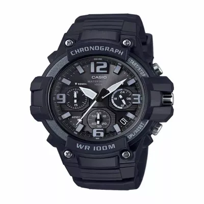 Casio Mens Black Strap Watch Mcw100h-1a3v